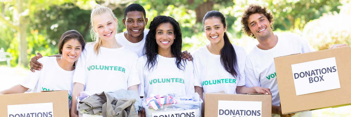 Volunteer at the Waterville Food Bank, Waterville, Maine.